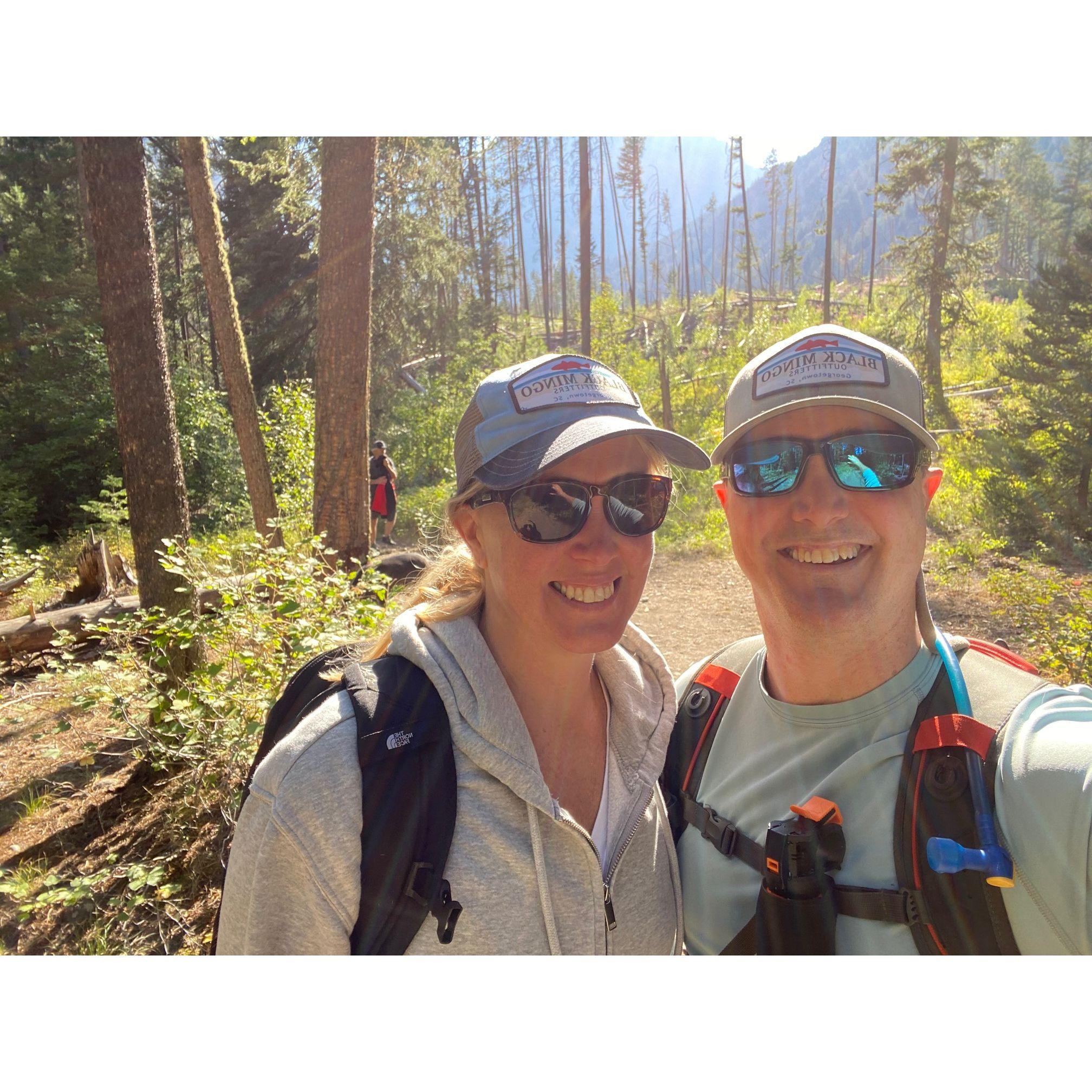 "Before" pic of Pine Creek. Our biggest accomplishment ever. We hiked 12 miles up a mountain and said "I love you" at the top for the first time!