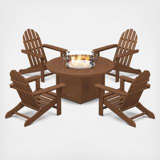 Classic Adirondack 5-Piece Outdoor Conversation Set