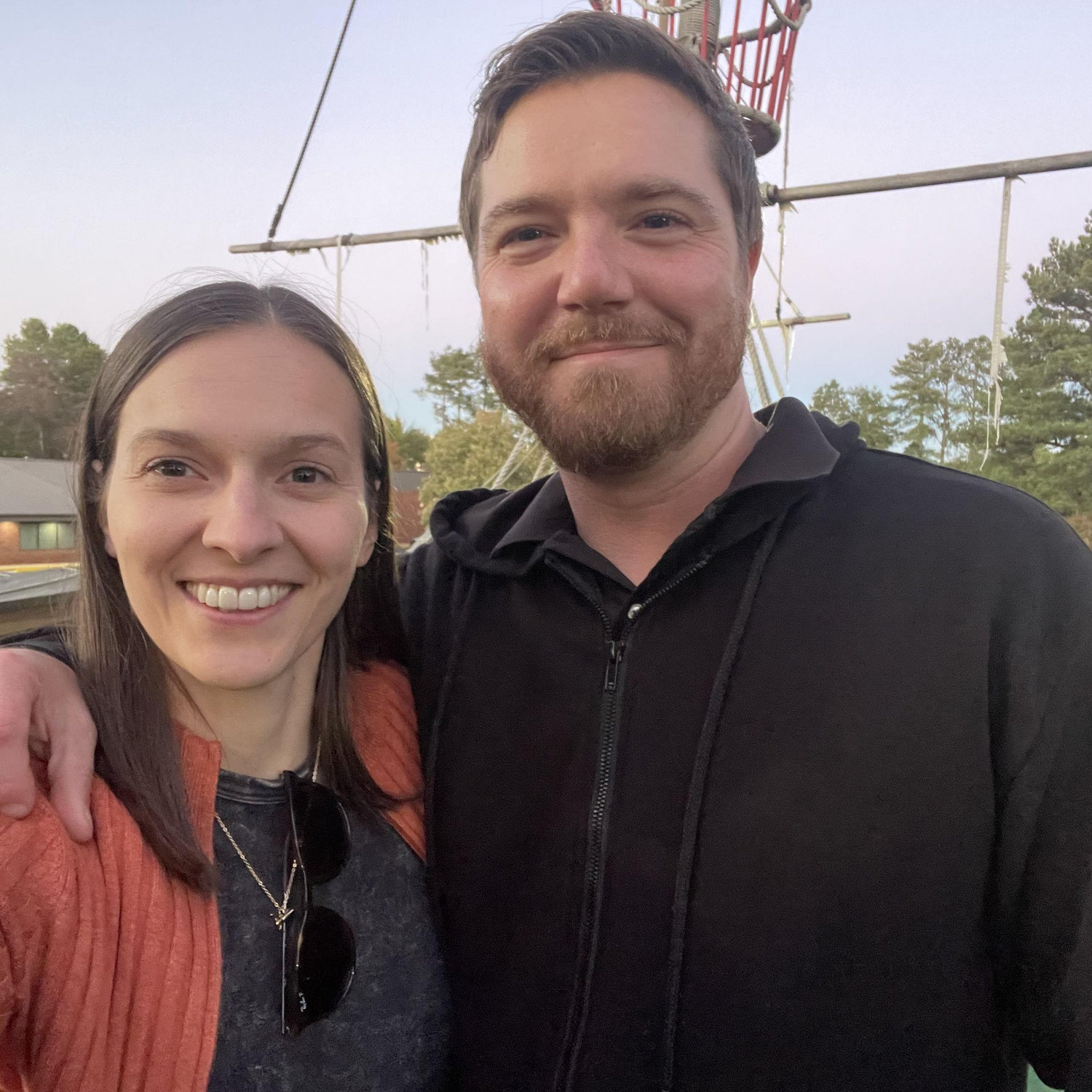 Our first photo together. We had a date at Pirate's Cove Adventure Golf in Duluth, GA.