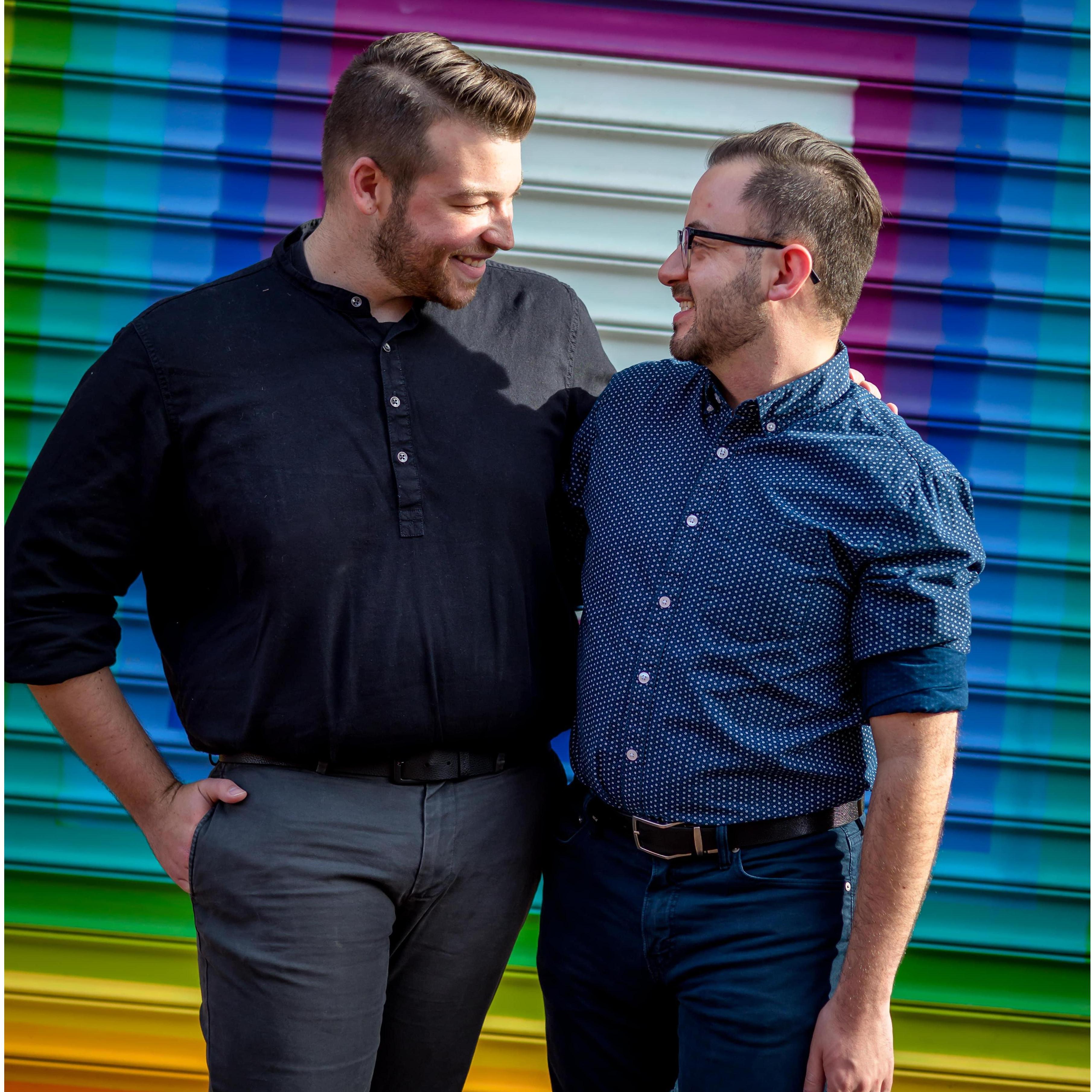 Engagement pics in Blagden Alley, DC!