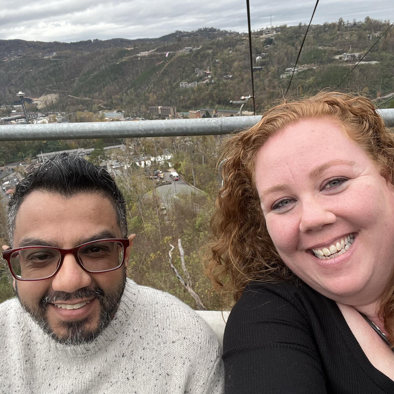 Rohit asked me to marry him and the next day I had him going up a chair lift!