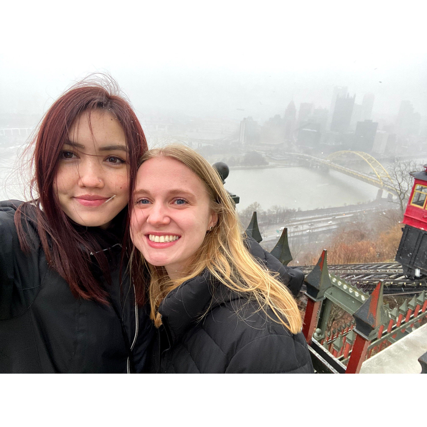 First time up the Duquesne incline for Gabby