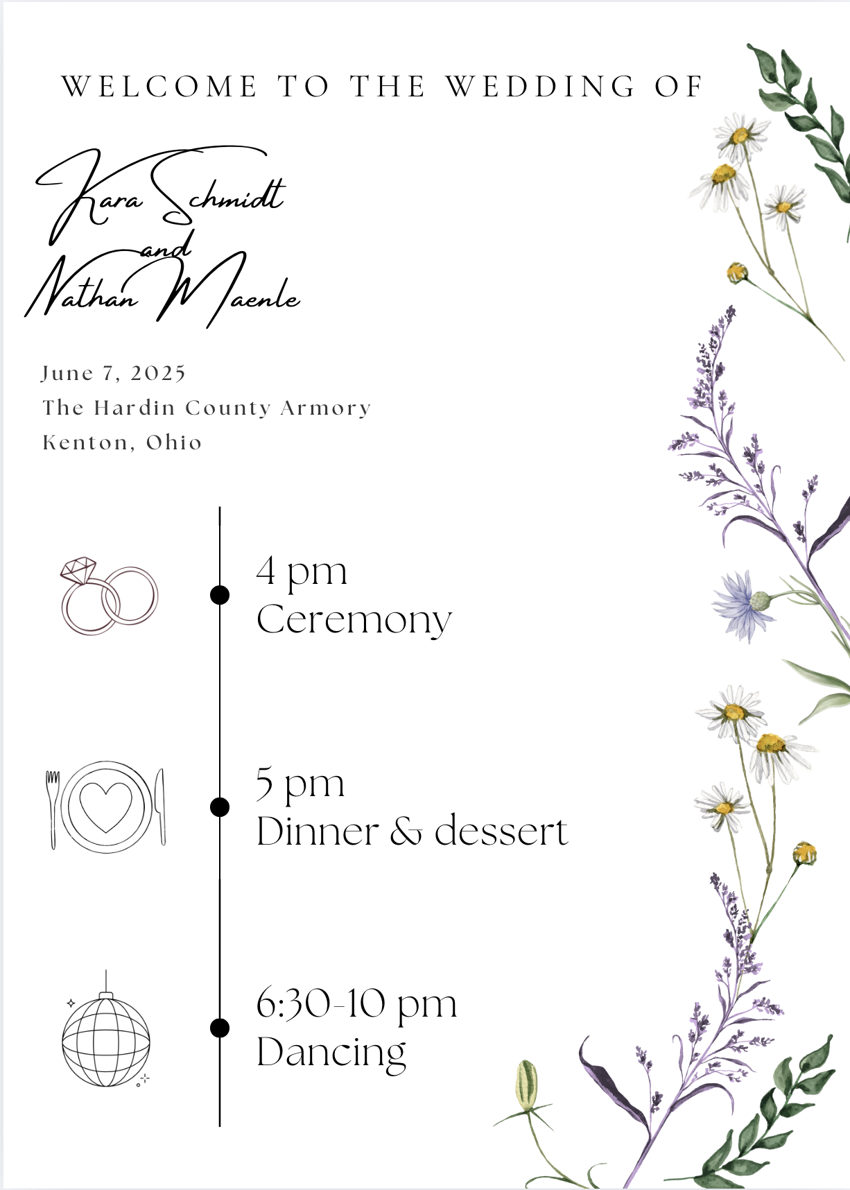 The Wedding Website of Kara Schmidt and Nathan Maenle