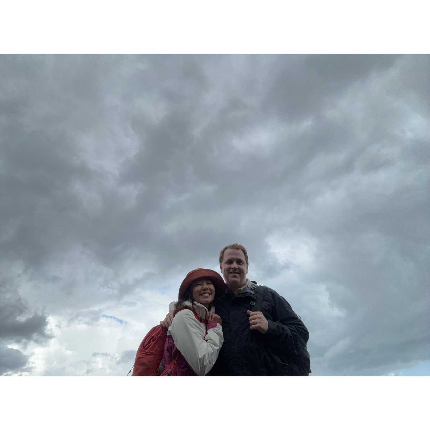 Somewhere near the top of Mount Fuji