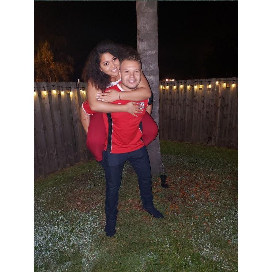 Celebrating the New Year in Port St Lucie with our families.