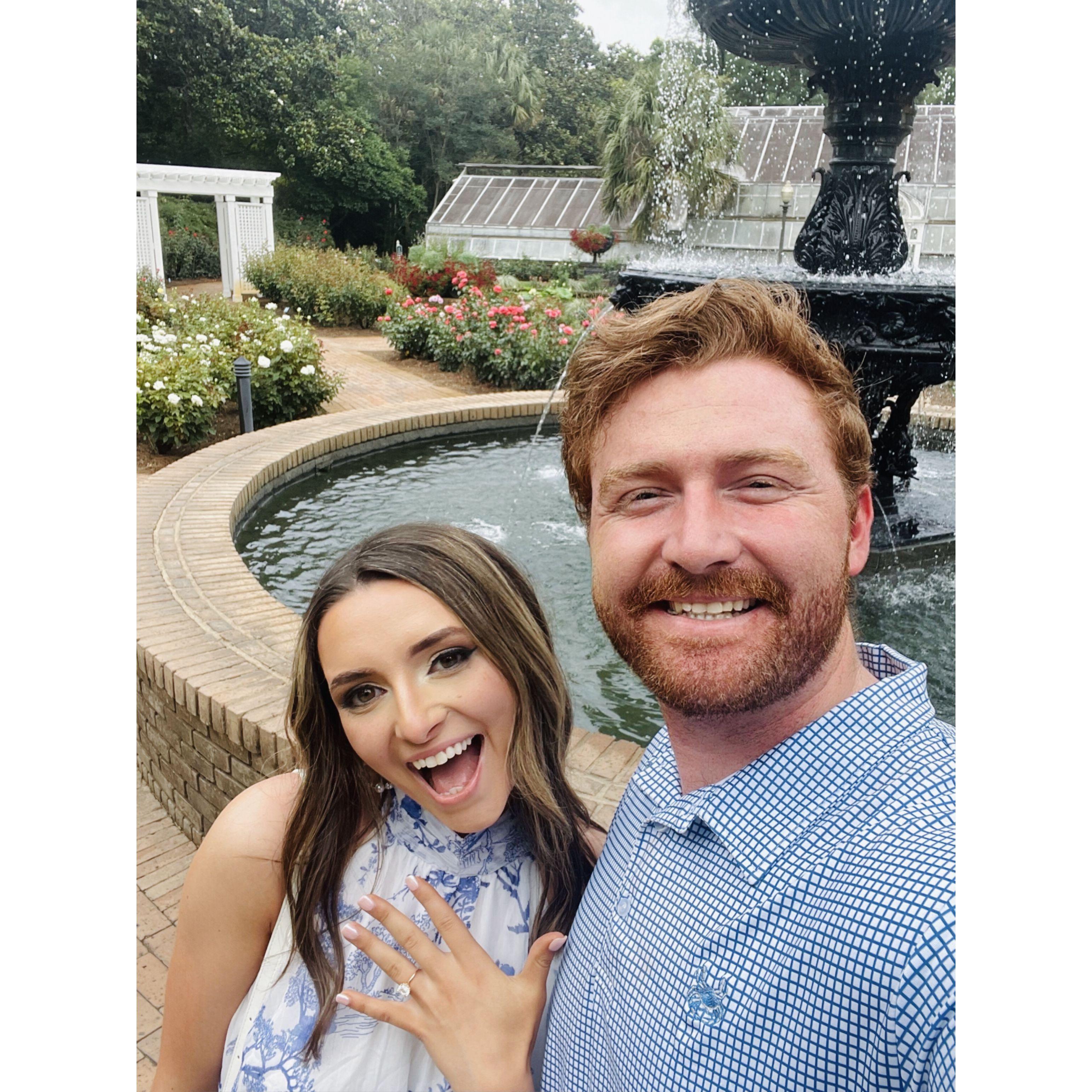 Blake proposed to Emma on May 31, 2024 at Bellingrath Gardens in Mobile. It was the most special day!