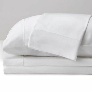 SHEEX - Original Performance Sheets Set (King/California King) Bright White - Cooling Sheets, Moisture Wicking, 1 Flat Cooling Sheet, 1 Fitted Cooling Sheet, 2 Pillow Covers, Wrinkle Free, Sleep Aid