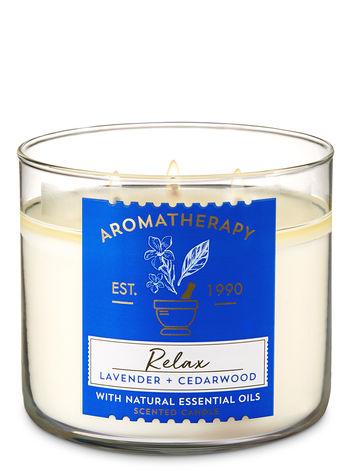 Aromatherapy Lavender Cedarwood 3-Wick Candle