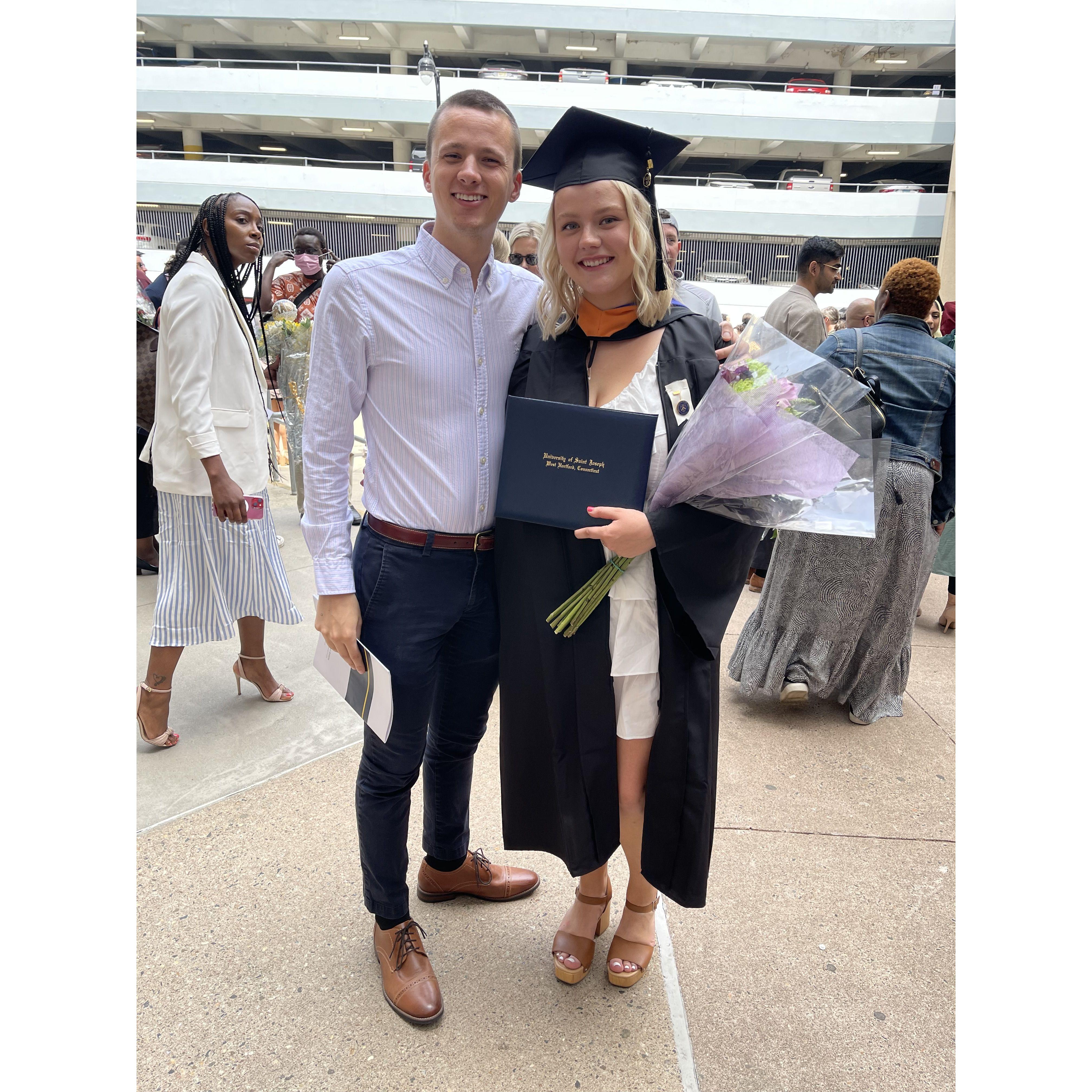 Justin was definitely the loudest cheerer at Alison's nursing school pinning ceremony and graduation!