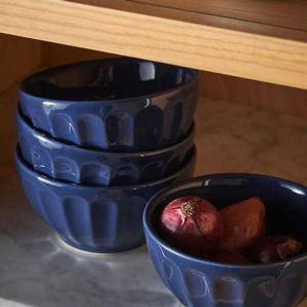 The Latte Stoneware Cereal Bowls, Set of 4: Amelie Edition