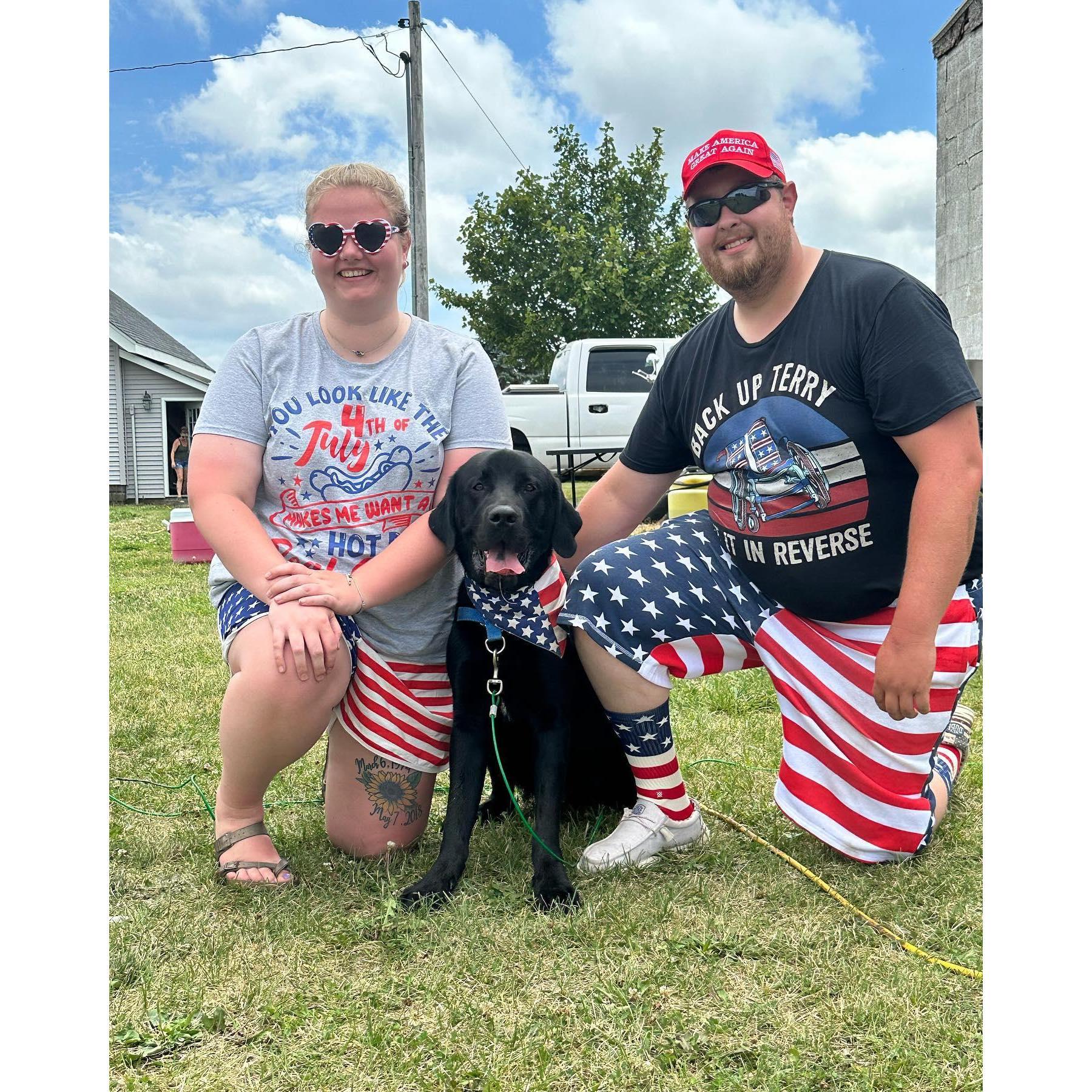 Our little family on Fourth of July!