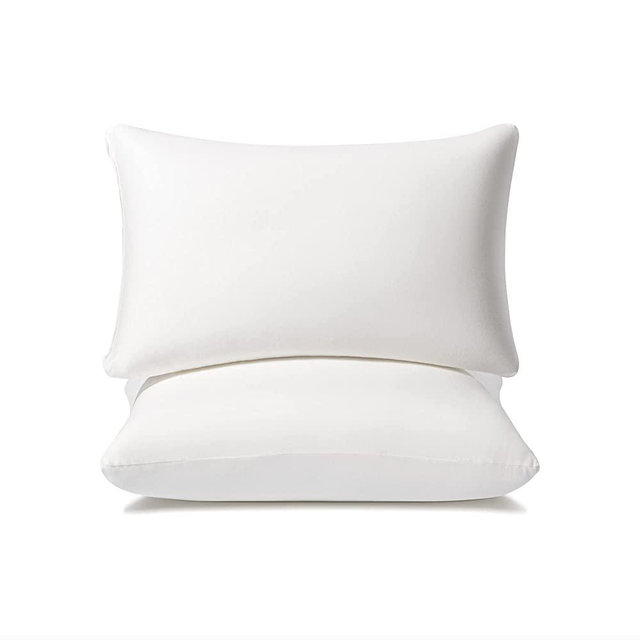 AM AEROMAX 12 × 20 Pillow Insert (Pack of 2) Memory Foam Lumbar Support Throw Pillow Sham Rectangular for Decorative Cushion Bed Couch Sofa Without Deform After Longtime Use