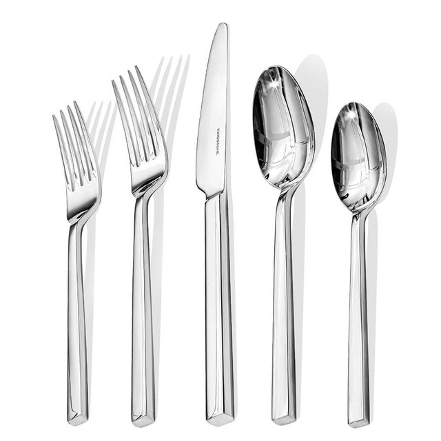 KINGSTONE Silverware Set, 30-Piece Flatware Cutlery Set Premium Stainless Steel, Service for 6, for Kitchen, Home, Wedding, Party, Mirror Polished and Dishwasher Safe