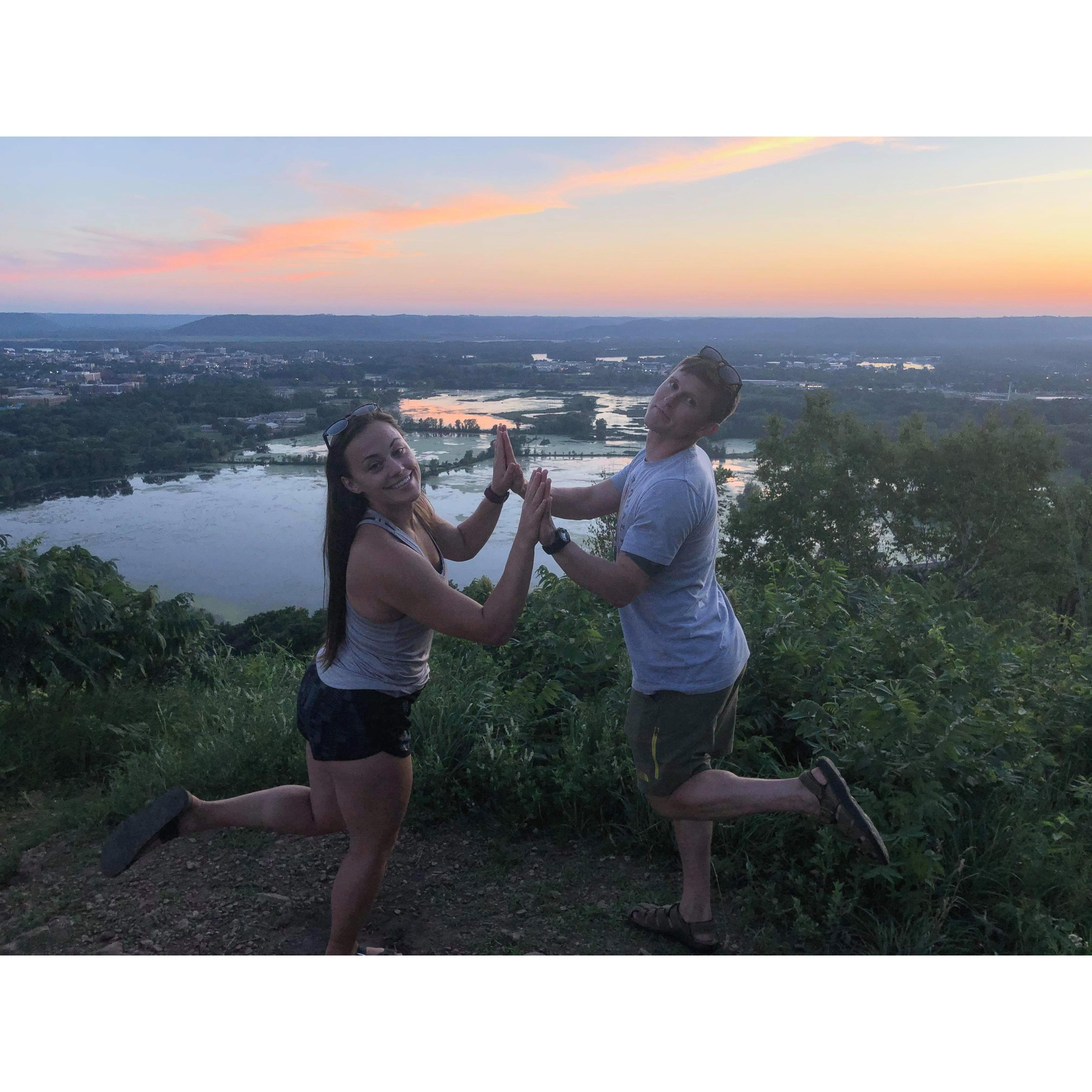 Exploring the bluffs around LaCrosse, WI! 
Thanks Amanda :)