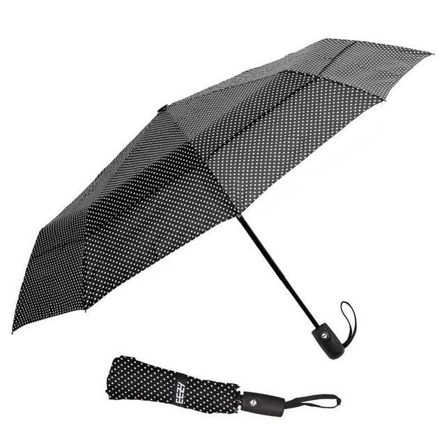 EEZ-Y Windproof Travel Umbrellas for Rain - Lightweight, Strong, Compact with & Easy Auto Open/Close Button for Single Hand Use - Double Vented Canopy for Men & Women
