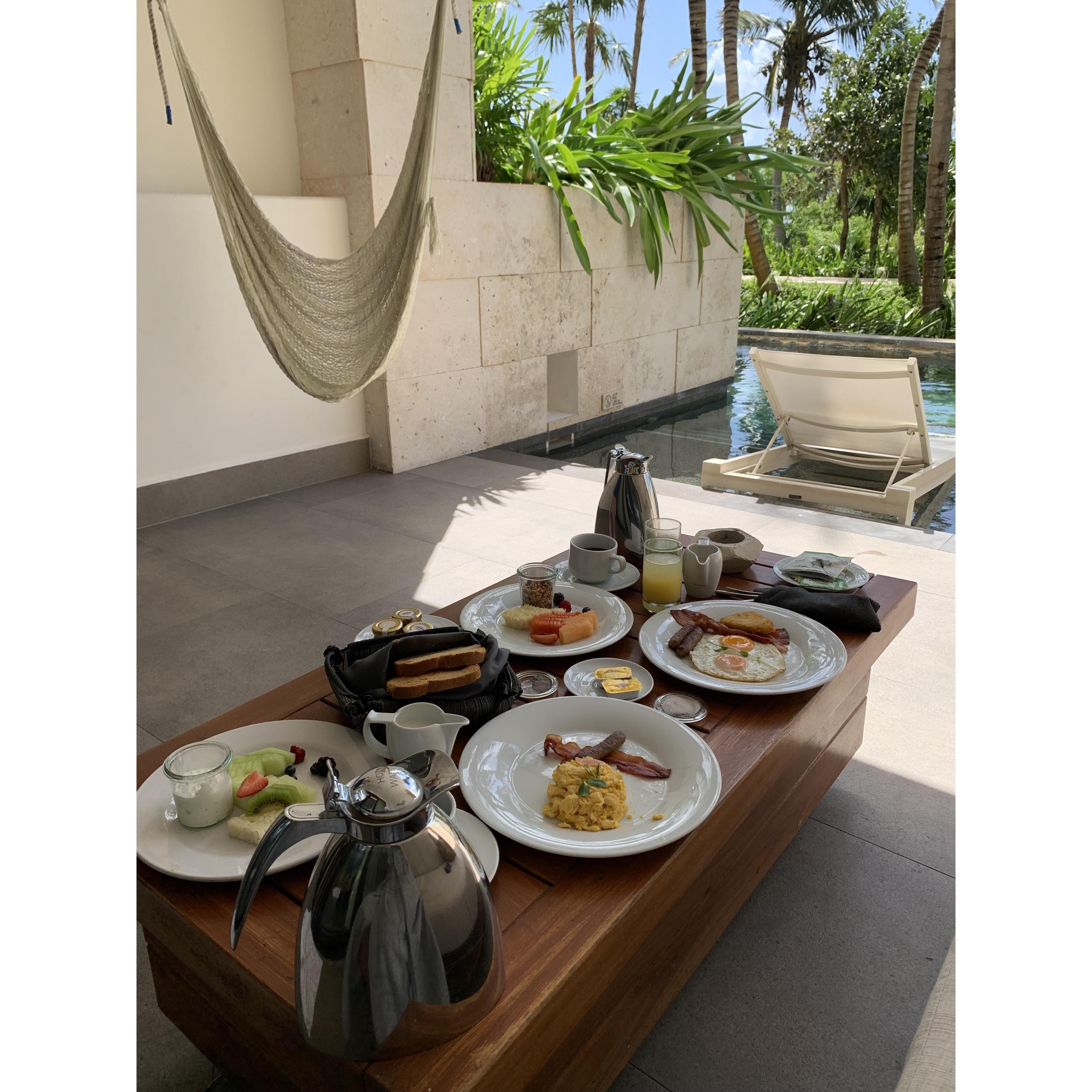 Breakfast room service!