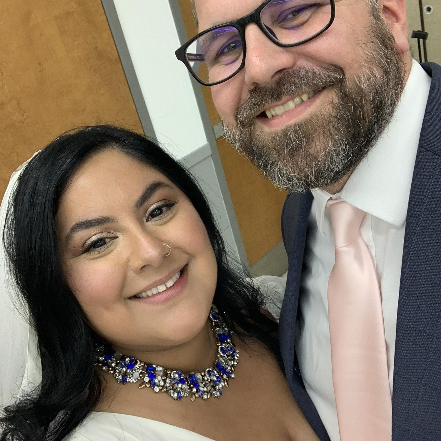 Official newlywed selfie.