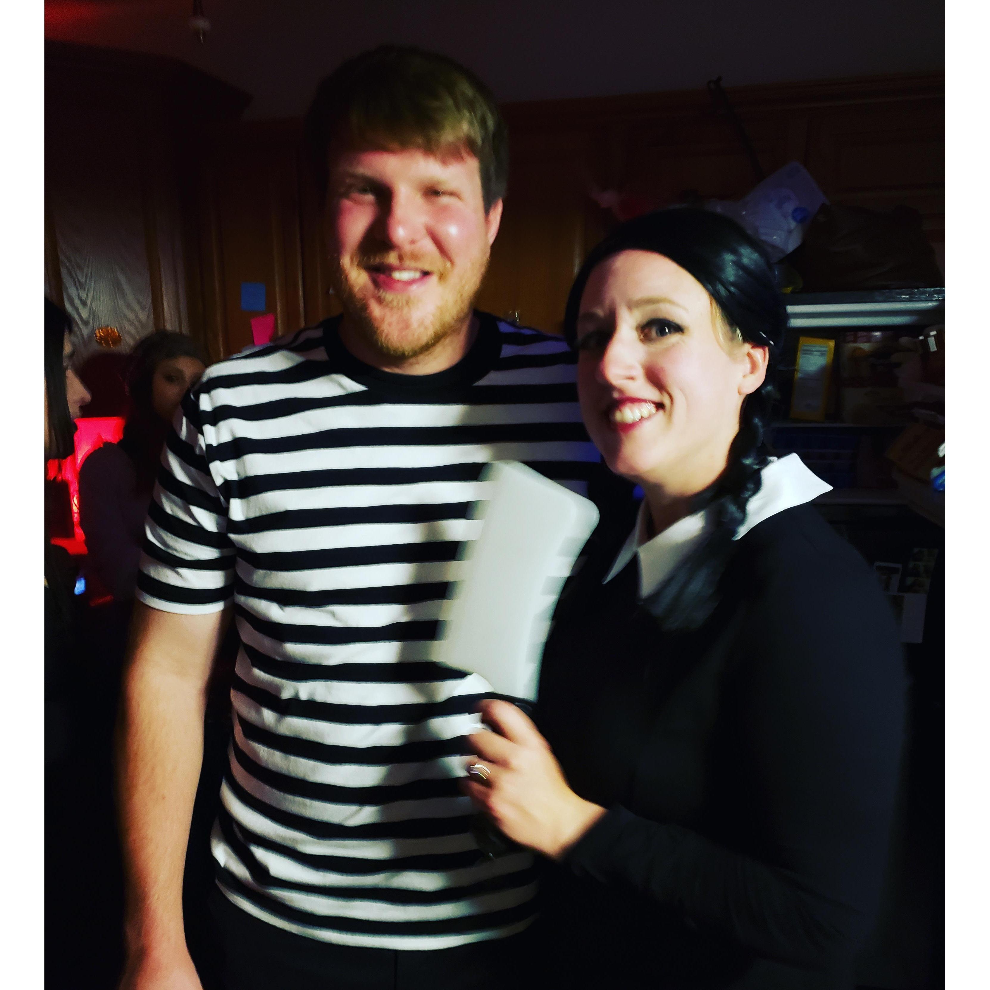 Halloween party 2019. Wednesday and Pugsley Addams 😊