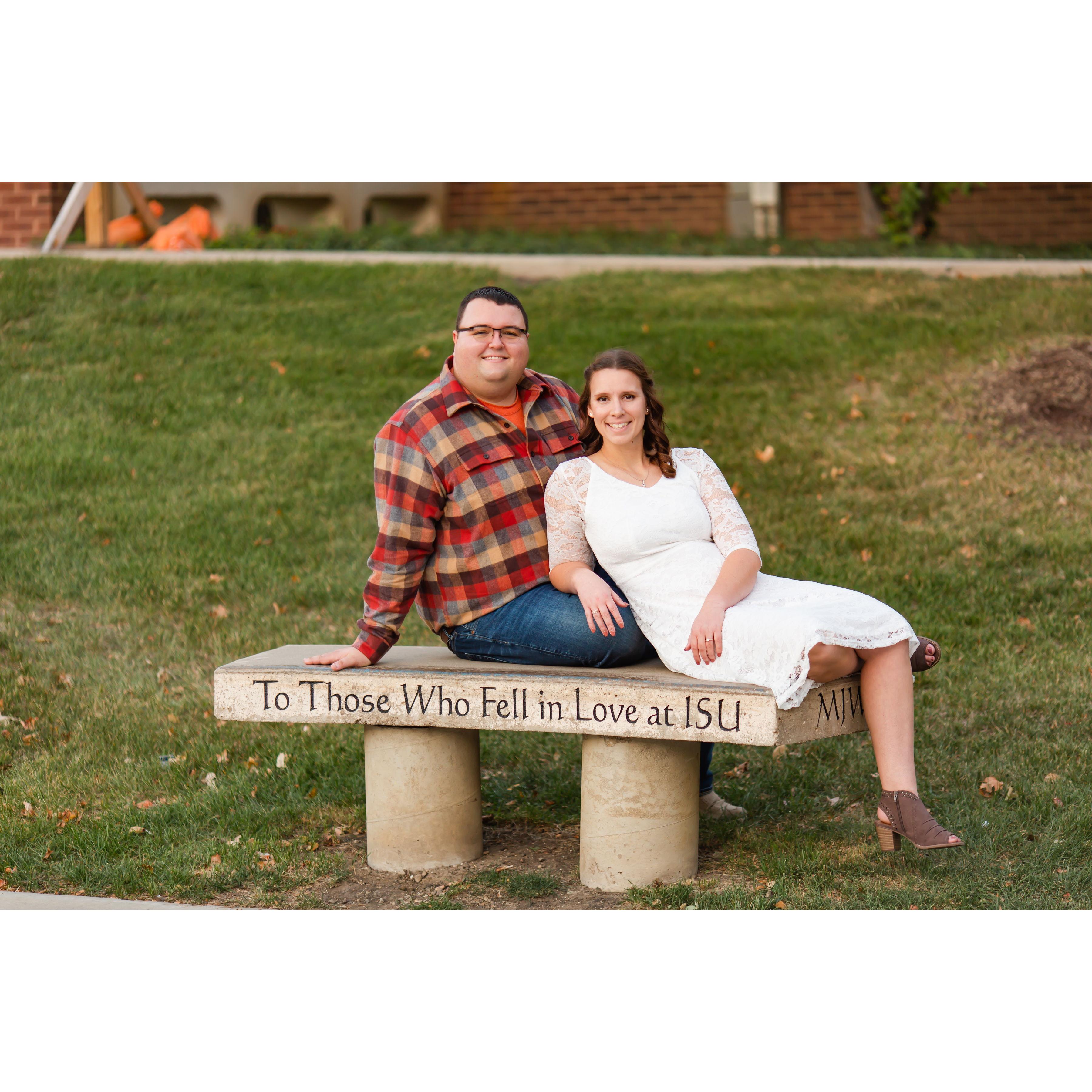 We had to get one with the famous bench!