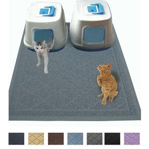 Non Toxic JUMBO Size Cat Litter Mat | 47 x 36 in | Scatter Control for Litter Box
