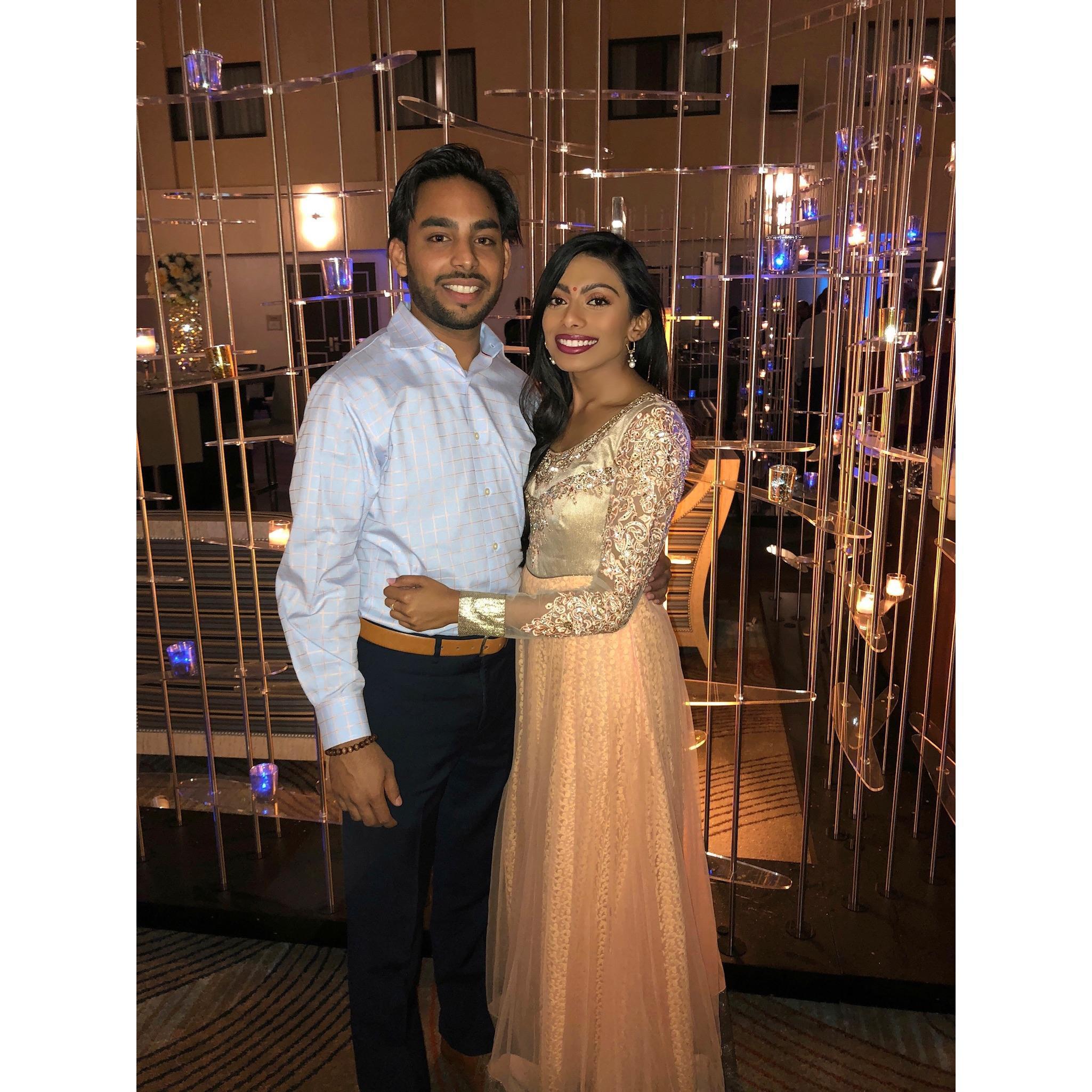 For a time, Nirmal was a professional wedding guest. This was the first time Boskie met Nirmal's extended family.
