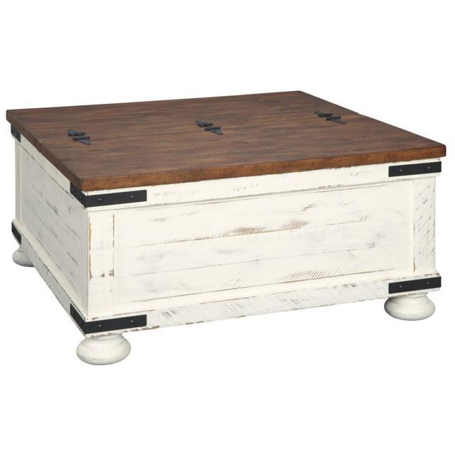 Signature Design by Ashley - Wystfield Farmhouse Coffee Table, White/Brown