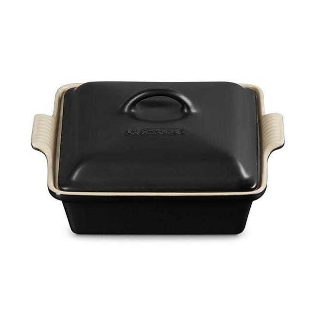 Le Creuset Stoneware Heritage Shallow Square Casserole​, 2qt. (9"), Licorice