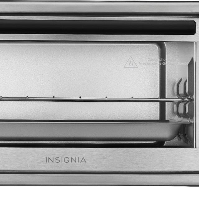 Insignia™ - 4-Slice Toaster Oven - Stainless Steel