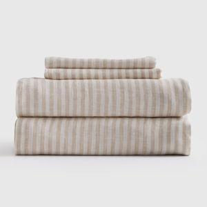 European Linen Stripe Sheet Set | Quince