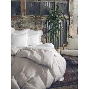 Vintage Linen Duvet Cover; off white; King