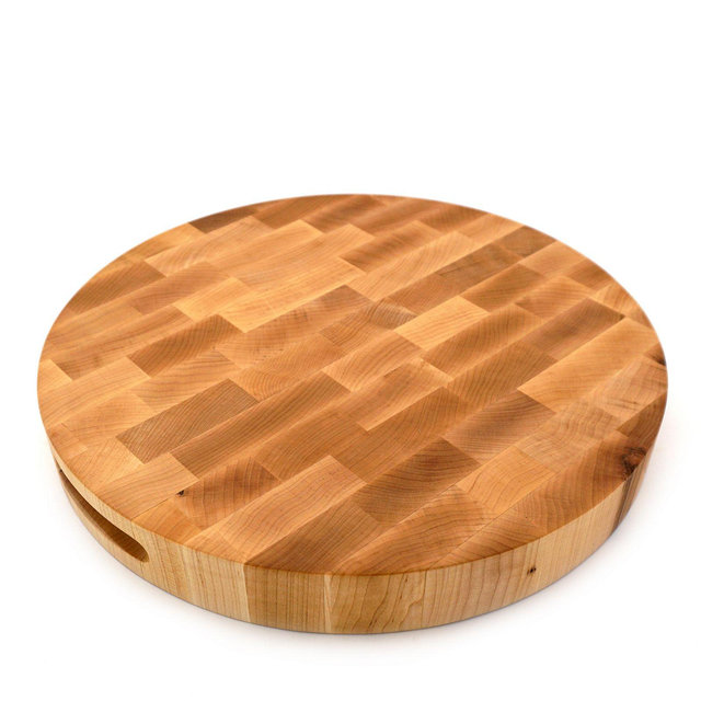 J.K. Adams 16" Round Maple End Grain Board