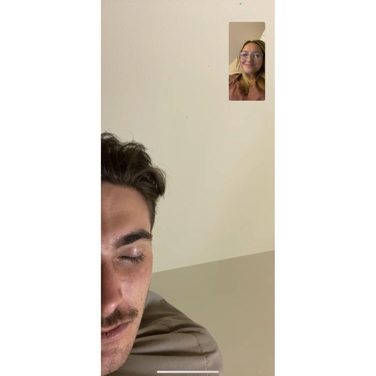 When we first met, Drew was still living in North Carolina. We had lots of late night FaceTime calls that ended in one of us falling asleep!