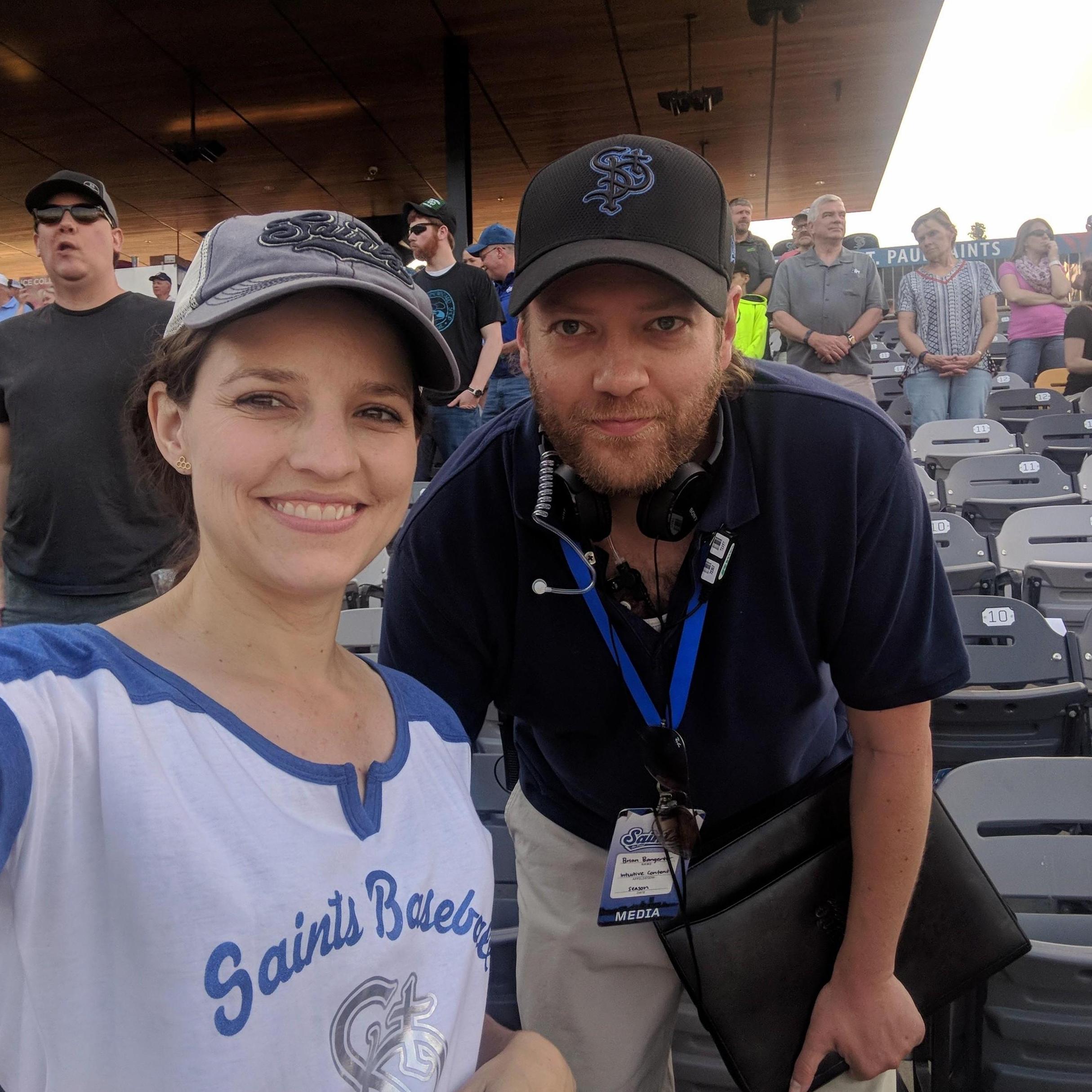 He filmed the St. Paul Saints over the summer for a tv project.