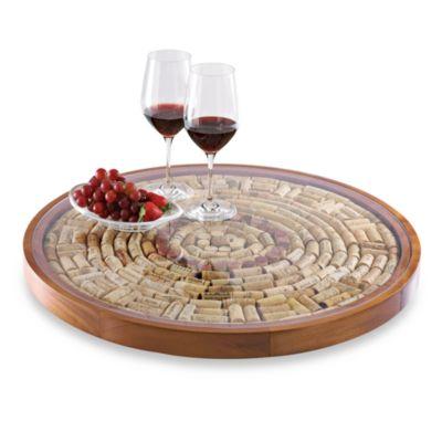 Wine Enthusiast Wine Cork Lazy Susan Kit