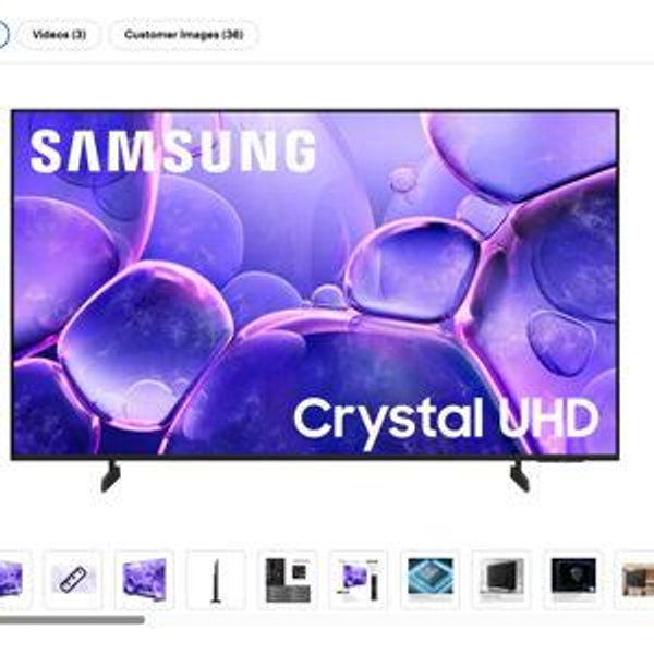 Samsung - 50” Class U8000F Series Crystal UHD 4K Smart Tizen TV (2025)