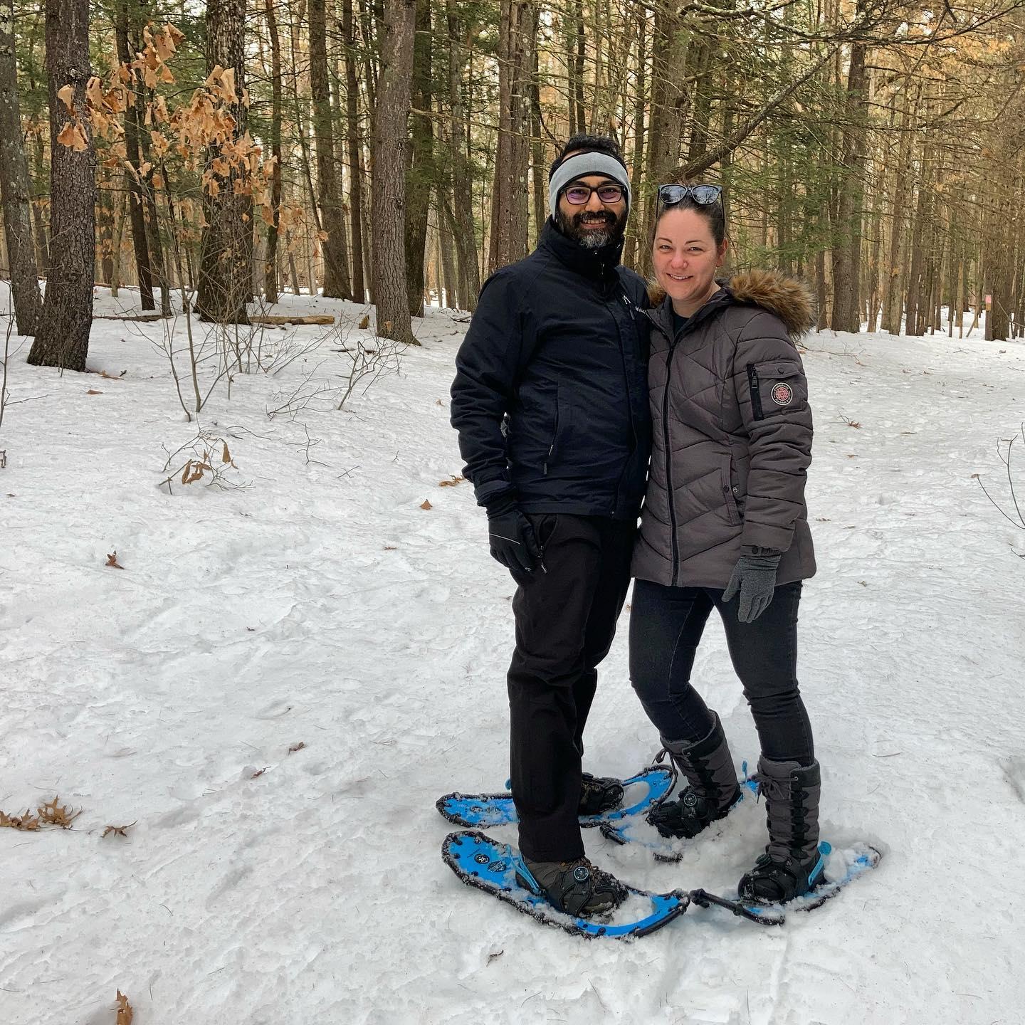 Snowshoeing in CT