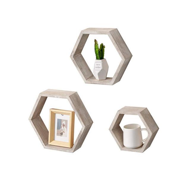 AZ L1 Life Concept Floating Wood Shadowbox, Home Decor, Set of 3