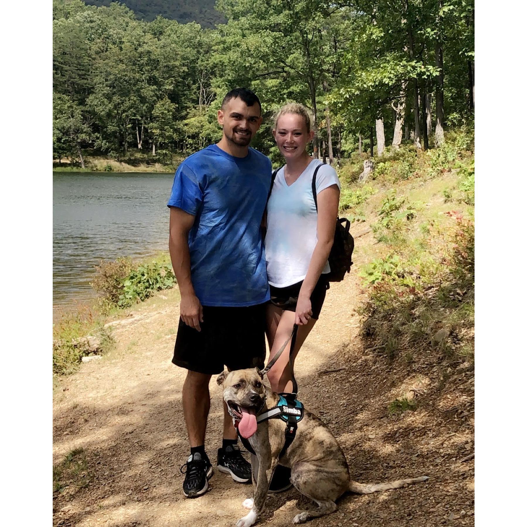 Hikes as a family at Rocky Gap