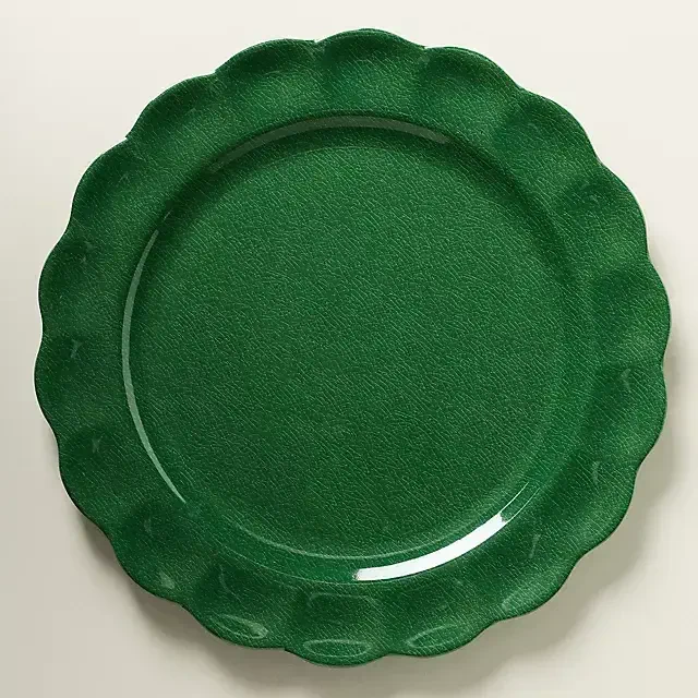 Annette Melamine Dinner Plates, Set of 4