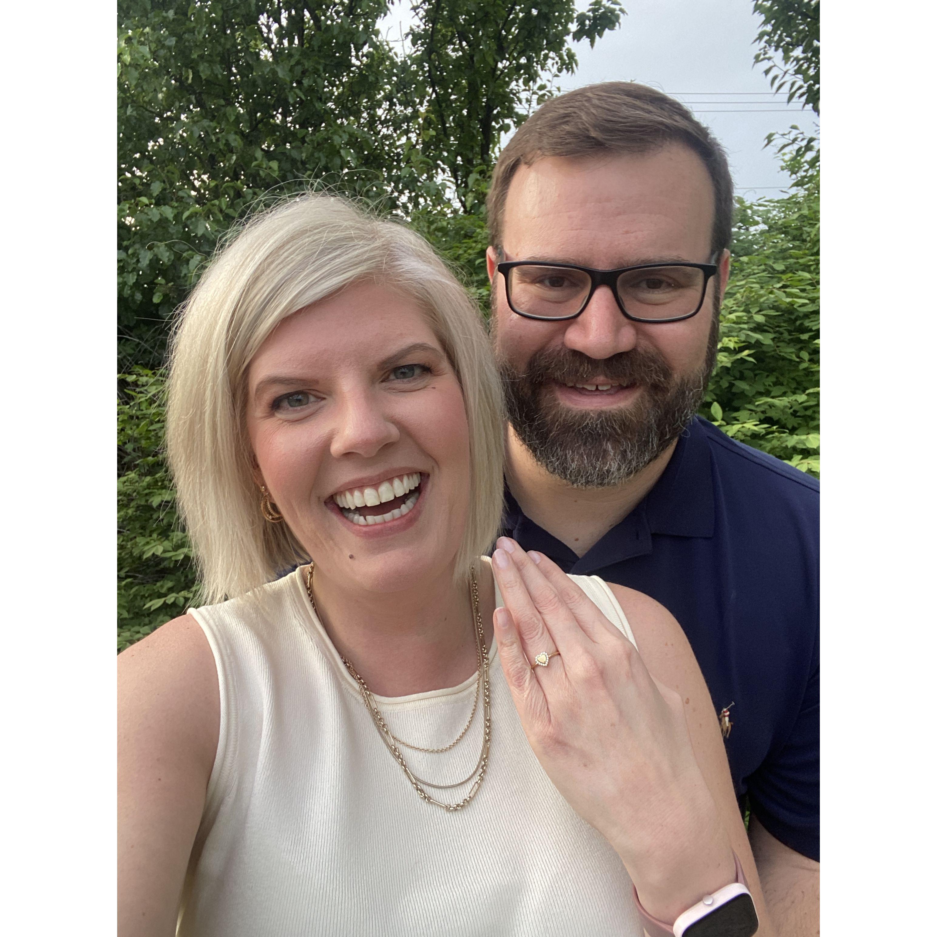 Bob asked me to marry him and I said YES!