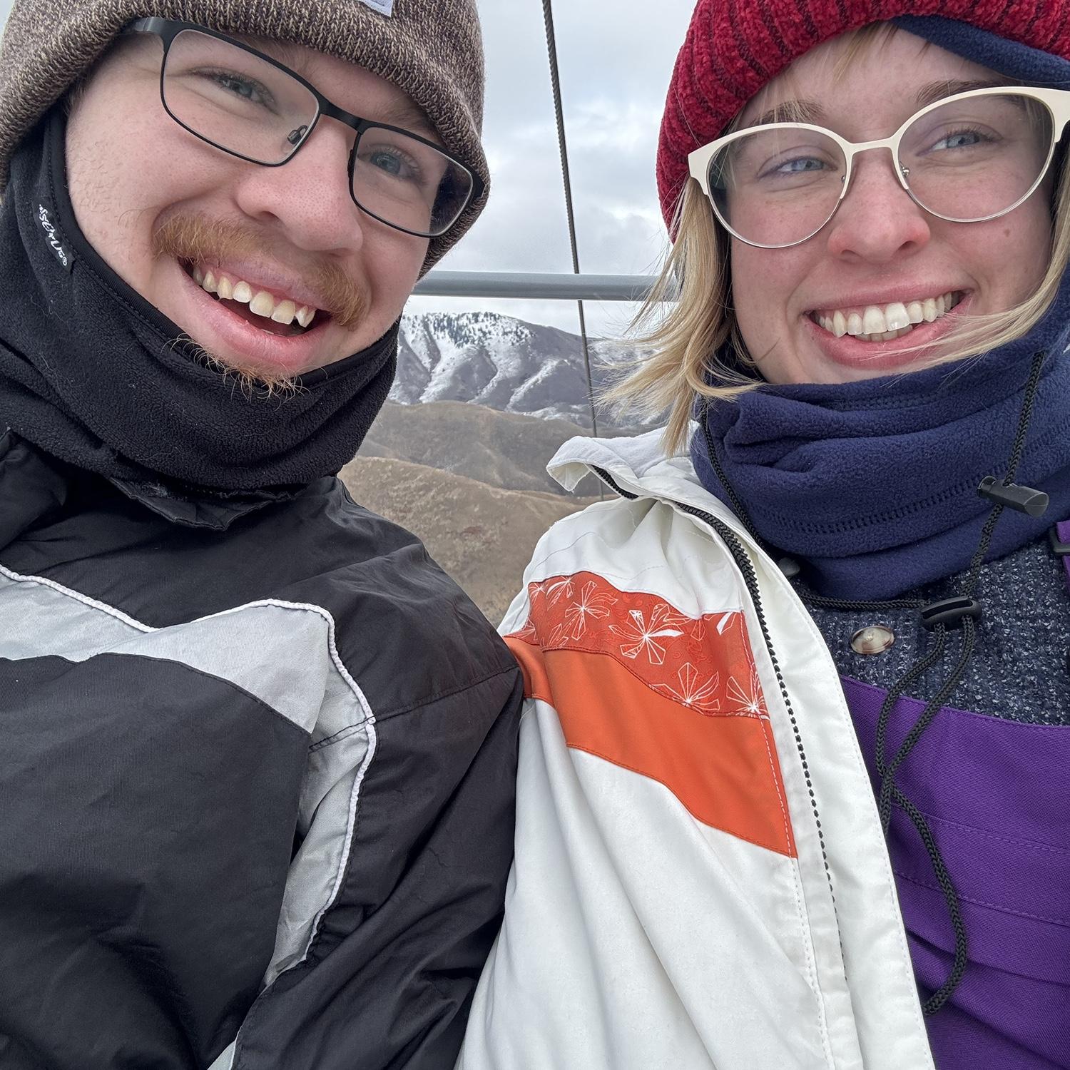 Second ski trip - first Valentine's we got to celebrate together (in person!)