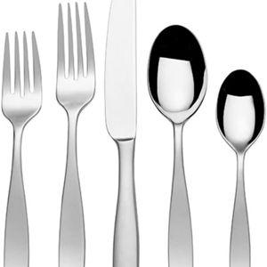 Mikasa 5110897 Satin Loft 20-Piece 18/10 Stainless Steel Flatware Set, Service for 4