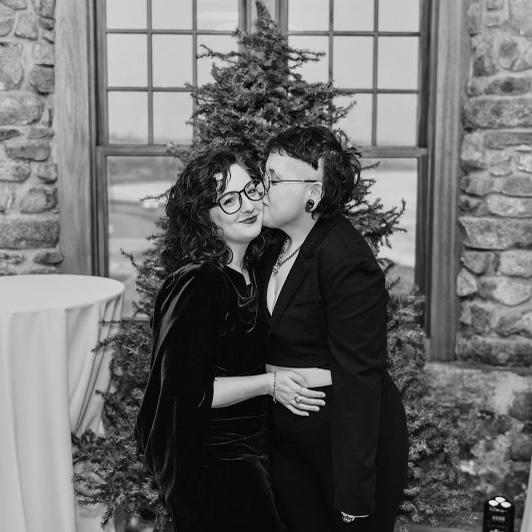 The first wedding we went to together. Our sister-in-law Mackenzie was actually the photographer and took this photo! ❤️