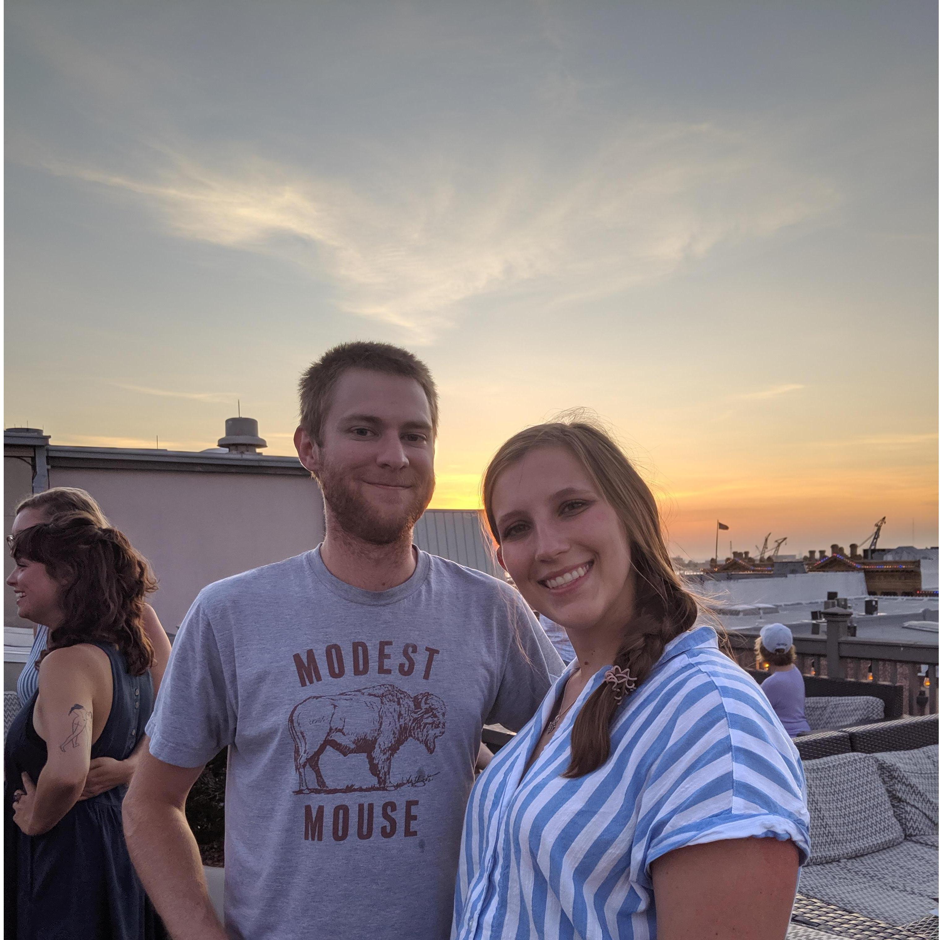 Celebrating Sarah's 25th birthday in Galveston-- August 2019