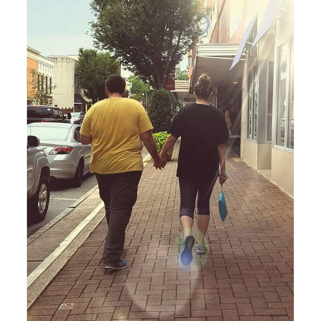 One of our Downtown Concord walks together