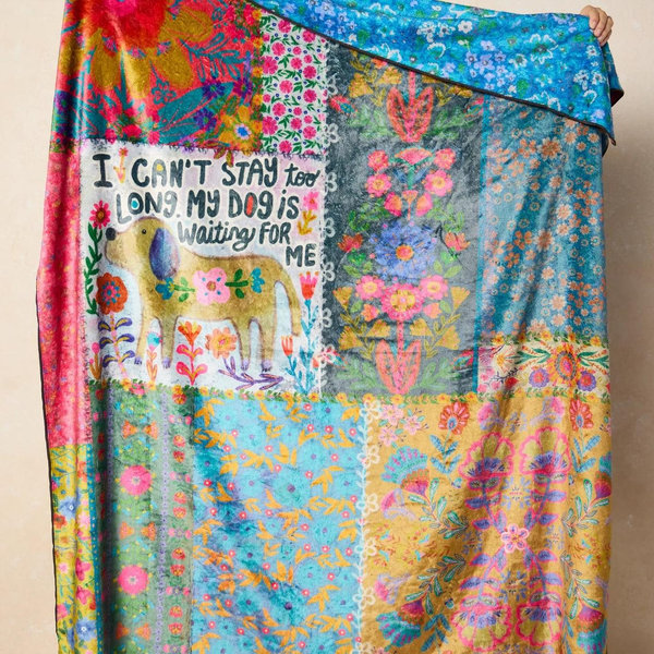 Double-Sided Cozy Throw Blanket - Dog