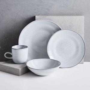 Reactive Gray Speckle Dinnerware Set
