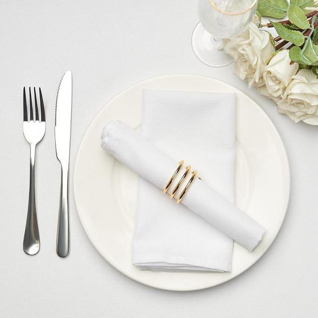 Mebakuk Cloth Napkins Set of 6, Premium 17 x 17 Inch Solid Washable Linen Style Napkins, Soft Table Napkin for Wedding Party Restaurant Dinner Parties