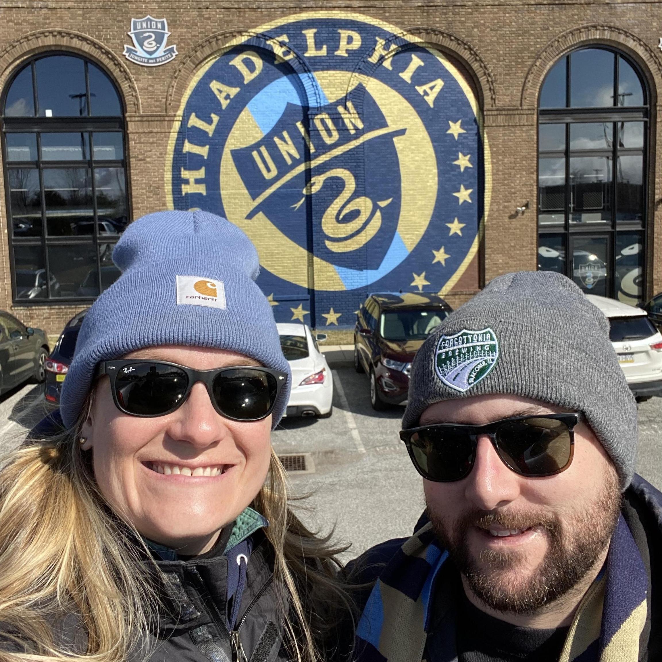 Home opener for the Philadelphia Union soccer team in Chester, PA on February 26, 2022.