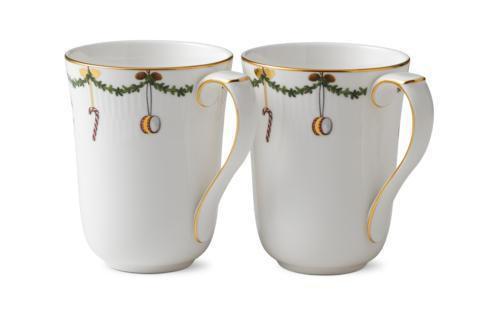 Leisure-Schmiedeskamp Star Fluted Christmas Mug Set/2 ROYRCP-1017449
